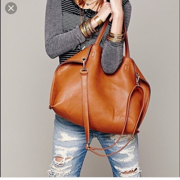 Free People Handbags - Vegan leather reversible shoulder bag